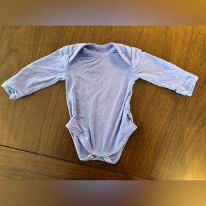 Larkspur Soft Periwinkle Longsleeve Bodysuit with mittens